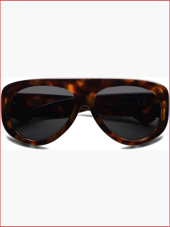 Retro 90s Rectangle Wrap Sunglasses Oversized UV Protection Shades main image 5